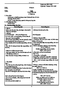 Giáo án giảng dạy Lớp 4 - Tuần 31