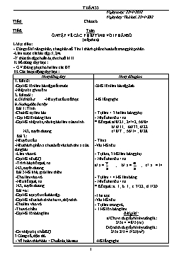 Giáo án giảng dạy Lớp 4 - Tuần 33