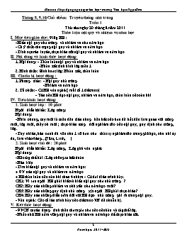 Giáo án Hoạt động ngoài giờ lên lớp Lớp 2 (Chương trình cả năm)