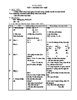 Giáo án hướng dẫn học buổi chiều Lớp 3 - Tuần 6