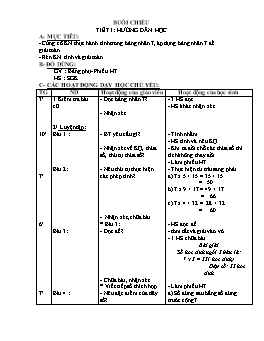 Giáo án hướng dẫn học buổi chiều Lớp 3 - Tuần 7