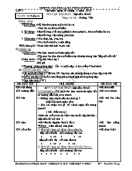 Giáo án môn Âm nhạc Lớp 1 - Tuần 14 - Trần Phi Tùng