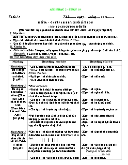 Giáo án môn Âm nhạc Lớp 2 - Tuần 14, Tiết 14: Ôn tập bài hát: Chiến sĩ tí hon. Tập đọc thơ theo tiết tấu