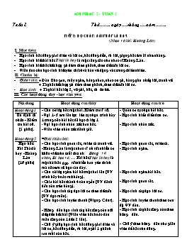 Giáo án môn Âm nhạc Lớp 2 - Tuần 2, Tiết 2: Học hát: Bài thật là hay