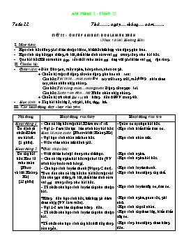 Giáo án môn Âm nhạc Lớp 2 - Tuần 22, Tiết 22: Ôn tập bài hát: Hoa lá mùa xuân