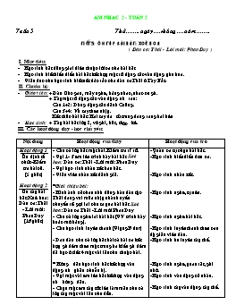 Giáo án môn Âm nhạc Lớp 2 - Tuần 5, Tiết 5: Ôn tập bài hát: Xoè hoa