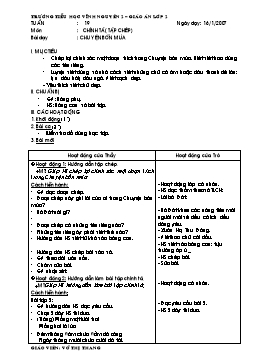 Giáo án môn Chính tả Lớp 2 - Tuần 19 đến tuần 34 - Võ Thị Thang