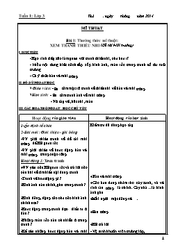 Giáo án môn Mĩ thuật Lớp 3 (Full cả năm)