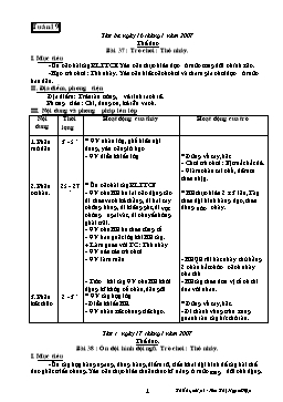 Giáo án môn Thể dục Lớp 3 - Tuần 19 đến tuần 26 - Kim Thị Ngọc Diệp