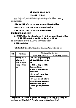 Giáo án môn Thủ công Lớp 2 - Tuần 18, Tiết 18: Gấp, cắt, dán biển báo giao thông cấm đỗ xe (Tiết 2)