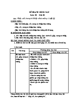 Giáo án môn Thủ công Lớp 2 - Tuần 20, Tiết 20: Gấp, cắt, trang trí thiếp chúc mừng (Tiết 2)