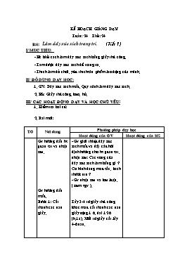 Giáo án môn Thủ công Lớp 2 - Tuần 24, Tiết 24: Làm dây xúc xích trang trí (Tiết 1)