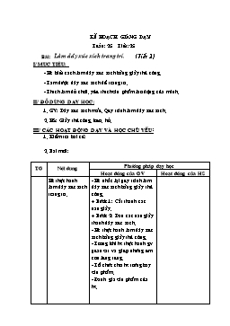 Giáo án môn Thủ công Lớp 2 - Tuần 25, Tiết 25: Làm dây xúc xích trang trí (Tiết 2)