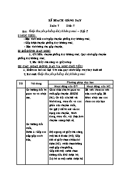 Giáo án môn Thủ công Lớp 2 - Tuần 7, Tiết 7: Gấp thuyền phẳng đáy không mui (Tiết 1)