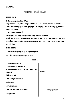 Giáo án môn Tiếng Việt Lớp 2 - Tuần 29