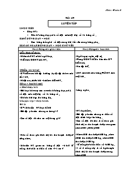 Giáo án môn Toán Lớp 3 - Chương trình cả năm (Phần 2)