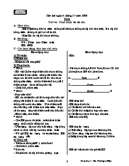 Giáo án môn Toán Lớp 3 - Tuần 10