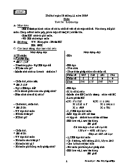 Giáo án môn Toán Lớp 3 - Tuần 12