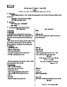 Giáo án môn Toán Lớp 3 - Tuần 13