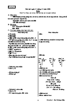 Giáo án môn Toán Lớp 3 - Tuần 15