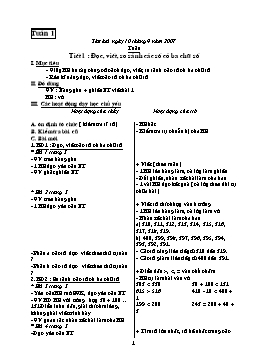 Giáo án môn Toán Lớp 3 - Tuần 1