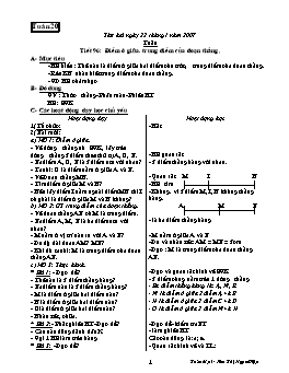 Giáo án môn Toán Lớp 3 - Tuần 20