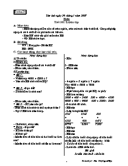 Giáo án môn Toán Lớp 3 - Tuần 21