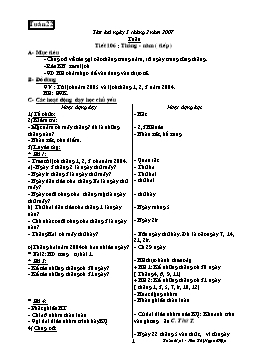 Giáo án môn Toán Lớp 3 - Tuần 22