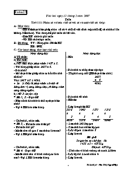 Giáo án môn Toán Lớp 3 - Tuần 23