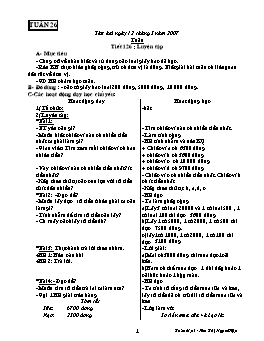 Giáo án môn Toán Lớp 3 - Tuần 26