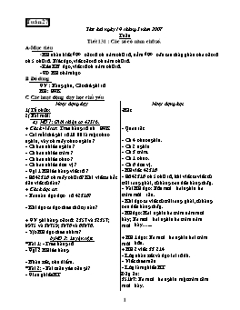 Giáo án môn Toán Lớp 3 - Tuần 27