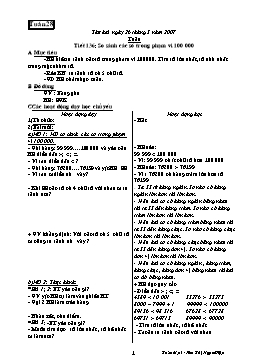 Giáo án môn Toán Lớp 3 - Tuần 28