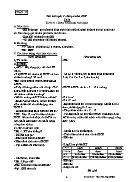 Giáo án môn Toán Lớp 3 - Tuần 29