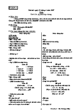 Giáo án môn Toán Lớp 3 - Tuần 32