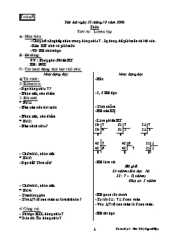 Giáo án môn Toán Lớp 3 - Tuần 8