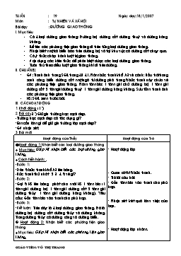 Giáo án môn Tự nhiên và xã hội Lớp 2 - Học kì 2 - Võ Thị Thang