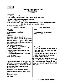 Giáo án môn Tự nhiên và xã hội Lớp 3 - Tuần 23, 24