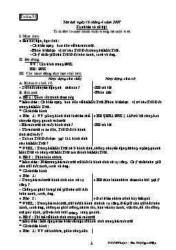 Giáo án môn Tự nhiên và xã hội Lớp 3 - Tuần 31 đến tuần 34