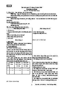 Giáo án môn Tự nhiên và xã hội Lớp 3 - Tuần 8 đến tuần 14