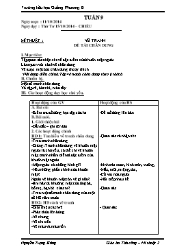 Giáo án Thủ công-Mĩ thuật 2 - Tuần 10 - Nguyễn Trọng Hùng