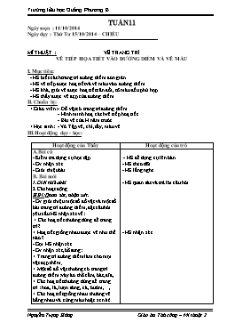 Giáo án Thủ công-Mĩ thuật 2 - Tuần 11 - Nguyễn Trọng Hùng