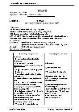 Giáo án Thủ công-Mĩ thuật 2 - Tuần 13 - Nguyễn Trọng Hùng