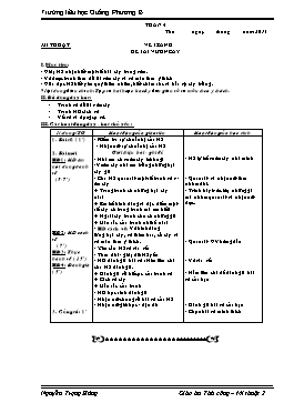 Giáo án Thủ công-Mĩ thuật 2 - Tuần 4, 5, 6 - Nguyễn Trọng Hùng