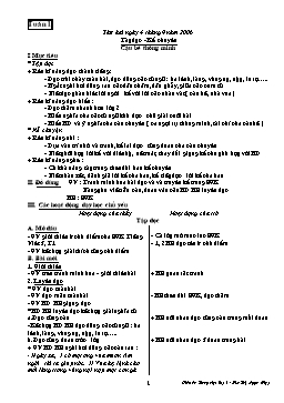 Giáo án Tiếng Việt Lớp 3 - Tuần 1 - Kim Thị Ngọc Diệp