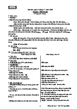 Giáo án Tiếng Việt Lớp 3 - Tuần 10 - Kim Thị Ngọc Diệp