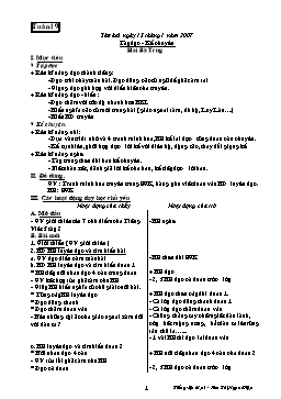 Giáo án Tiếng Việt Lớp 3 - Tuần 19 - Kim Thị Ngọc Diệp