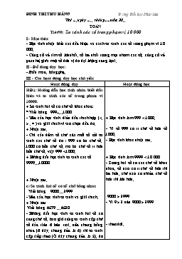 Giáo án Toán Lớp 3 - Tuần 20 - Đinh Thị Thu Hằng