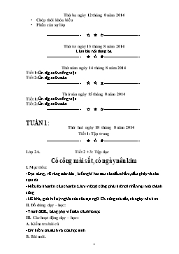 Giáo án điện tử Lớp 2 - Năm học 2013-2014