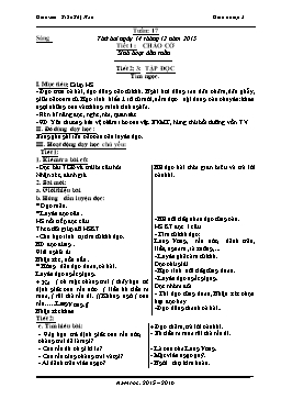Giáo án điện tử Lớp 2 - Tuần 17 - Năm học 2015-2016 - Trần Thị Hảo