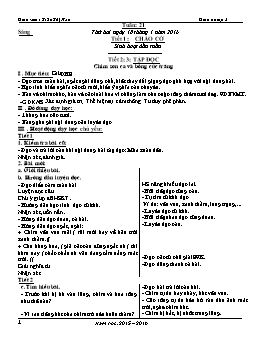 Giáo án điện tử Lớp 2 - Tuần 21 - Năm học 2015-2016 - Trần Thị Hảo